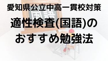 【時習館中】愛知県公立中高一貫校・国語の適性検査対策と勉強法