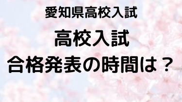 愛知県高校入試2025：合格発表の時間とネットでの確認方法