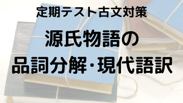 源氏物語をスッキリ理解！品詞分解と現代語訳でテスト対策をしっかりしよう！