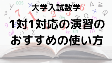 1対1対応の演習のレベルと問題数で大学入試対策！効率的な使い方ガイド