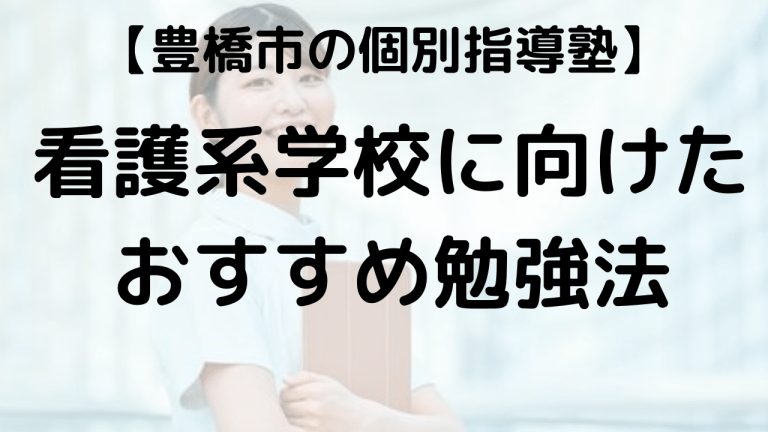 豊橋市の看護系学校を志望する高校生向けに塾講師が入試対策の解説をする画像